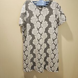 BAR By Merlin Kozan Floral short Sleeves Mini Dress size S